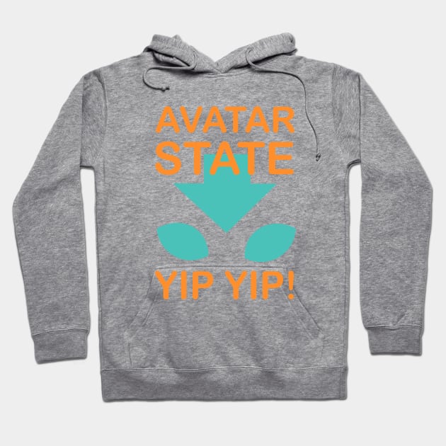 Avatar State, Yip Yip! Hoodie by Harriet Parnell